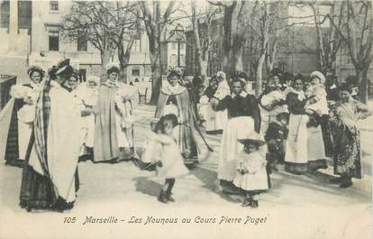 CPA FRANCE 13 " Marseille, Les nounous au cours Pierre Puget".