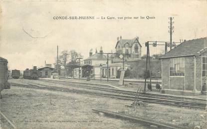 CPA FRANCE 61 "Condé sur Huisne, La gare".