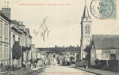 CPA FRANCE 61 " St Gauburge, Rue principale "