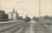 61 Orne CPA FRANCE 61 "Aube, La gare". / TRAIN