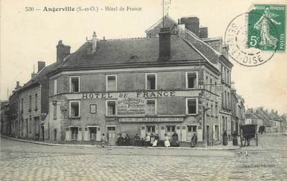 CPA FRANCE 91 "Angerville, Hôtel de France".