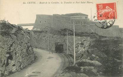 CPA FRANCE 34 "Cette,  route de la Corniche"