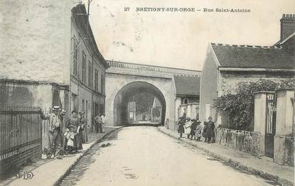 CPA FRANCE 91 "Brétigny sur Orge, Rue St Antoine".