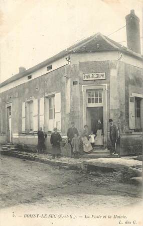 CPA FRANCE 91 "Boissy le Sec, La Poste et la Mairie".