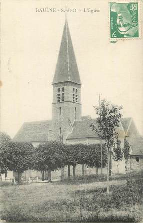 CPA FRANCE 91 "Baulne, L'église".