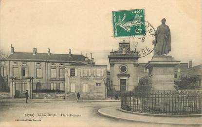 CPA FRANCE 33 "Libourne, Place Decazes"