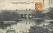 77 Seine Et Marne CPA FRANCE 77 " Condé Ste Libiaire, Le Morin, l'aqueduc du canal de chalifert".