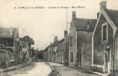 CPA FRANCE 77 " Chailly en Bière, Entrée du village, rue Melun".