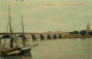 33 Gironde CPA FRANCE 33 " Libourne, pont et église Saint Jean"