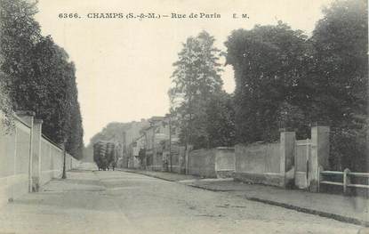 CPA FRANCE 77 " Champs, Rue de Paris".