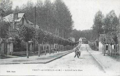 CPA FRANCE 77 " Crouy sur Ourcq, Avenue de la gare".