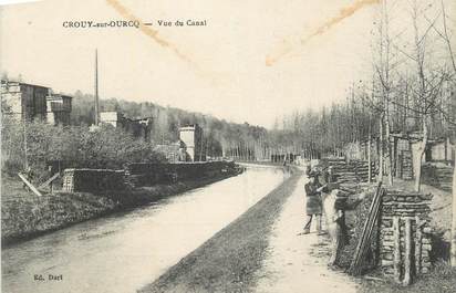 CPA FRANCE 77 " Crouy sur Ourcq, Vue du canal".