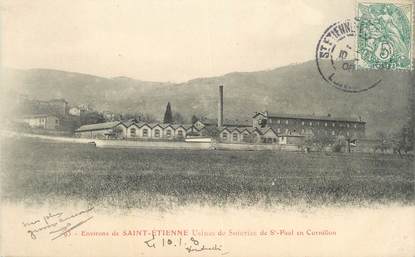 CPA FRANCE 42 "St Paul en Cornillon, Usines de soieries"