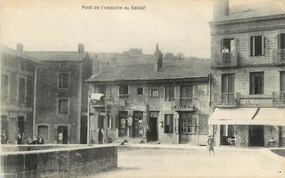 CPA FRANCE 42 "Le Sablat, Le pont de l'Ondaine".