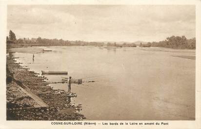 CPA FRANCE 58 " Cosne sur Loire, Les bords de la Loire en amont du pont".