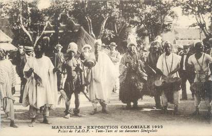 CPA FRANCE 13 "Marseille, Exposition coloniale de 1922, Tam tam et ses danseurs Sénégalais".