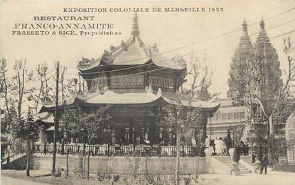 CPA FRANCE 13 "Marseille, Exposition coloniale de 1922, Restaurant Franco Annamite ".