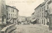 30 Gard CPA FRANCE 30 "Le Vigan, Place d'Assas et les quais"