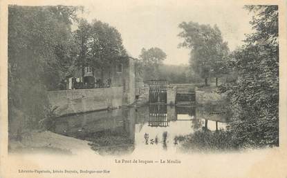 CPA FRANCE 62 " Le Pont de Briques, Le moulin".
