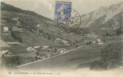 CPA FRANCE 74 " La Clusaz, La vallée du Fernuy".