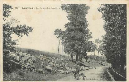 CPA FRANCE 95 " Louvres, La route des carrières".