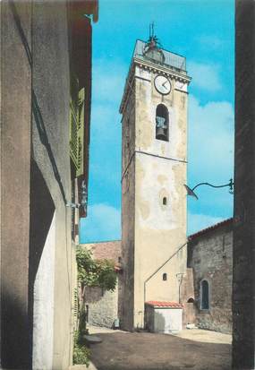 CPSM FRANCE 06 " Mougins, Le clocher de l'église".