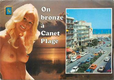 CPSM FRANCE 66 " Canet Plage, Avenue de la Méditerranée".