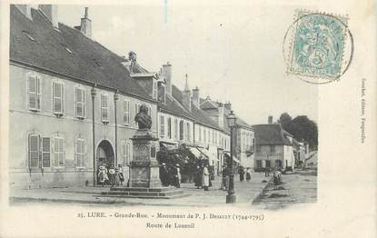 CPA FRANCE 70 "Lure, Grande rue, Monument PJ Desault".