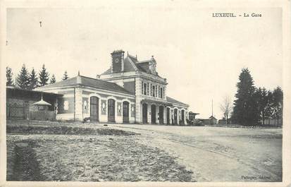 CPA FRANCE 70 " Luxeuil, La gare".