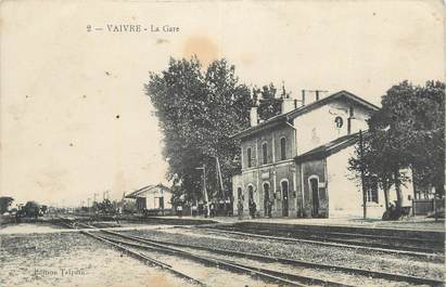 CPA FRANCE 70 " Vaivre, La gare".