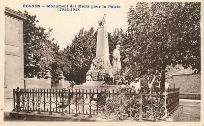 CPA FRANCE 13 "Rognes, monument aux morts"