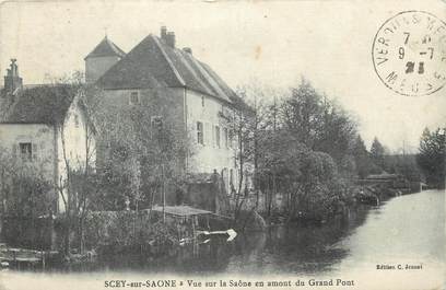 CPA FRANCE 70 "Scey sur Saône, Vue sur la Saône en amont du grand pont".