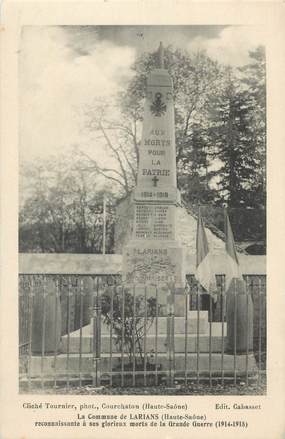 CPA FRANCE 70 "Larians, Le monument aux morts".