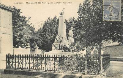 CPA FRANCE 13 "Rognes,  monument aux morts"