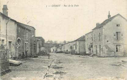 CPA FRANCE 70 "Ormoy, Rue de la Poste". / VOIR OBLITERATION AU VERSO