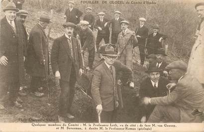 CPA ARCHÉOLOGIE "Fouilles de Glozel, le Professeur Loth"