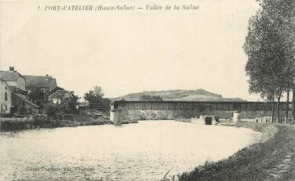 CPA FRANCE 70 " Port d'Atelier, Vallée de la Saône".