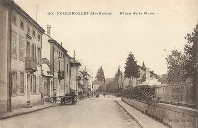 CPA FRANCE 70 "Fougerolles, Place de la gare".