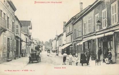 CPA FRANCE 70 "Fougerolles, Grande rue".