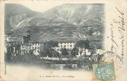 CPA FRANCE 04 " Annot, Le collège".