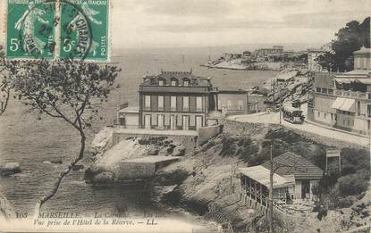 CPA FRANCE 13 " Marseille, La Corniche, Vue prise de l'Hôtel de la Réserve".