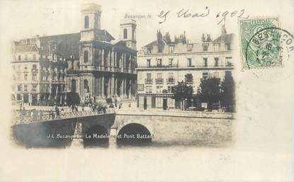 CPA FRANCE 25 " Besançon, La Madeleine et le Pont Battant".