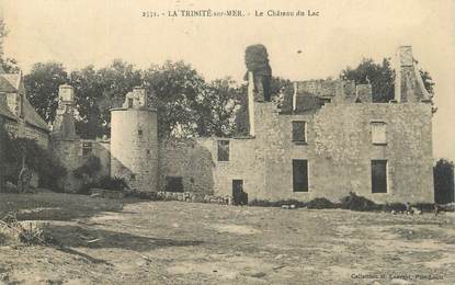 CPA FRANCE 56 " La Trinité sur Mer, Le château du lac".