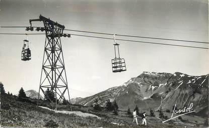 CPSM FRANCE 74 " Morzine, Le télébenne de Super Morzine".