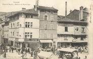 69 RhÔne CPA FRANCE 69 " Tarare, Place du marché , maisons du moyen âge".