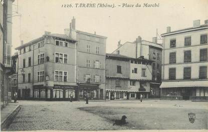 CPA FRANCE 69 " Tarare, Place du Marché".