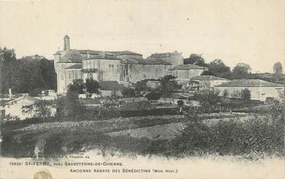 CPA FRANCE 33 "St Ferme, Ancienne Abbaye des Bénédictins".