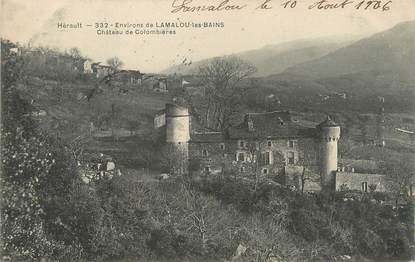CPA FRANCE 34 " Environs de Lamalou les Bains, Château de Colombières".