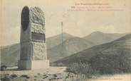 66 PyrÉnÉe Orientale CPA FRANCE 66 " Mont Louis, Le monument à la mémoire du Commandant Gisclard".