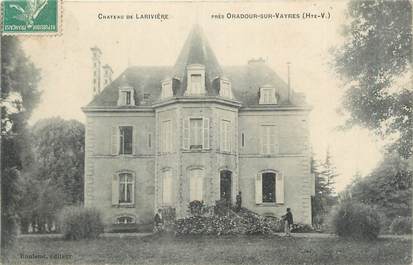 CPA FRANCE 87 " Oradour sur Vayres, Château de Larivière".